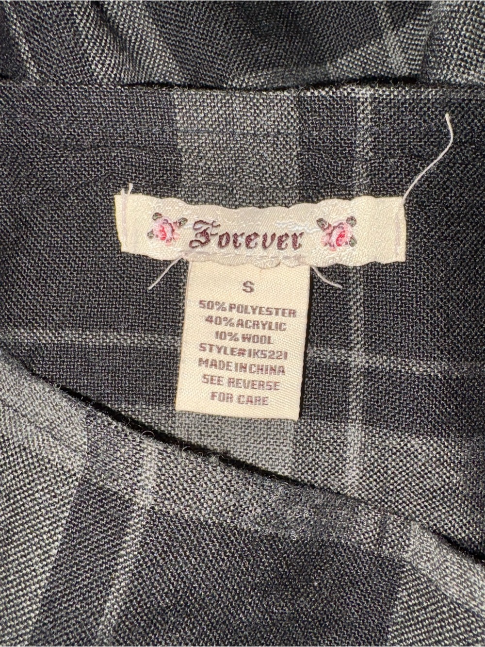 Vintage FORVER 21 Y2K Plaid Tartan Layered Midi Skirt Goth Grunge S layers - Picture 7 of 9